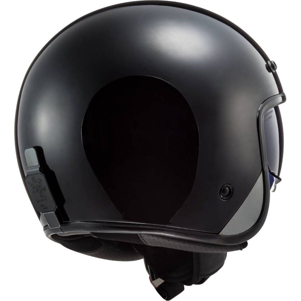 LS2 OF601 BOB SOLID vintage jet FIBER helmet moto scooter matt black