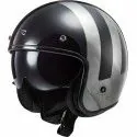 LS2 OF601 BOB LINES JEANS vintage jet FIBER helmet moto scooter gloss black grey