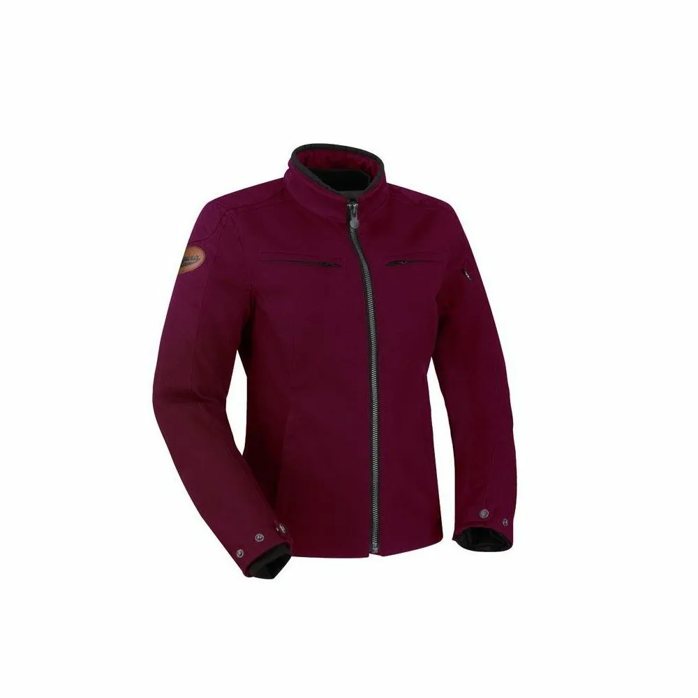 SEGURA blouson moto textile femme LADY GARRISSON toutes saisons étanche bordeaux STB951