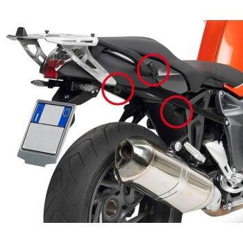 GIVI PLXR691 support à liaison rapide pour valise latérale MONOKEY SIDE BMW K1200 R 05/08 & K1300 R 09/16