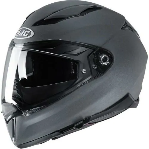 HJC FIBERGLASS integral motorcycle scooter helmet F70 matt metal GREY 
