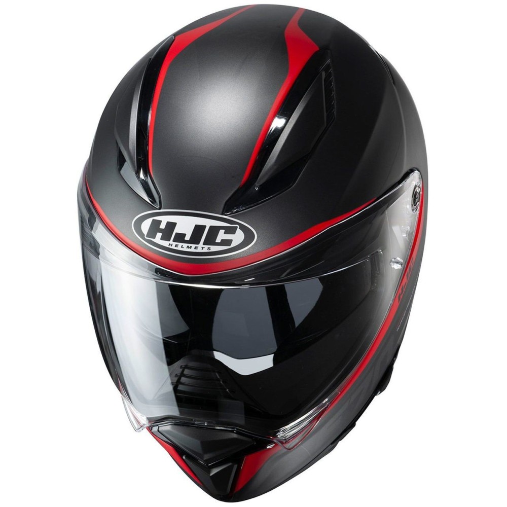 HJC FIBERGLASS integral motorcycle scooter helmet F70 FERON MC-1SF matt black red