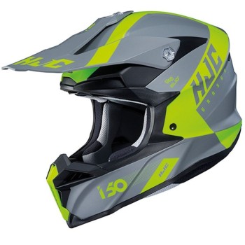 HJC i50 cross enduro quad helmet ERASED MC-4HSF matt grey fluo black