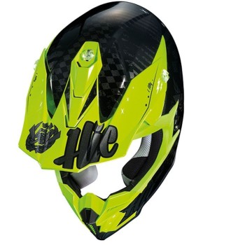 HJC i50 cross enduro quad helmet ARTAX MC-4H metal fluo black grey