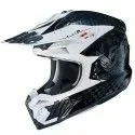 HJC casque moto cross enduro quad i50 ARTAX MC-5 blanc noir gris métal