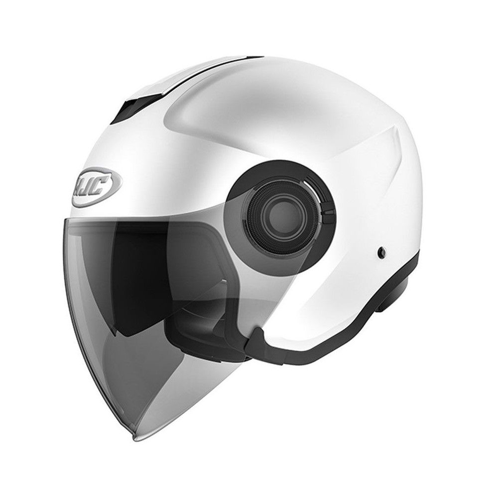 HJC jet helmet moto scooter i40 SOLID matt metal WHITE