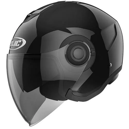 HJC casque demi jet moto scooter i40 UNI NOIR métal