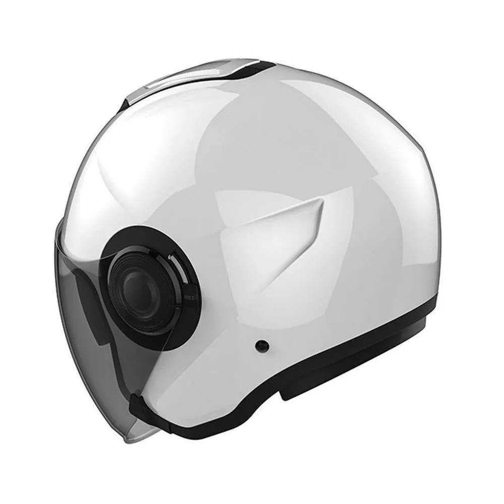 HJC casque demi jet moto scooter i40 UNI BLANC métal