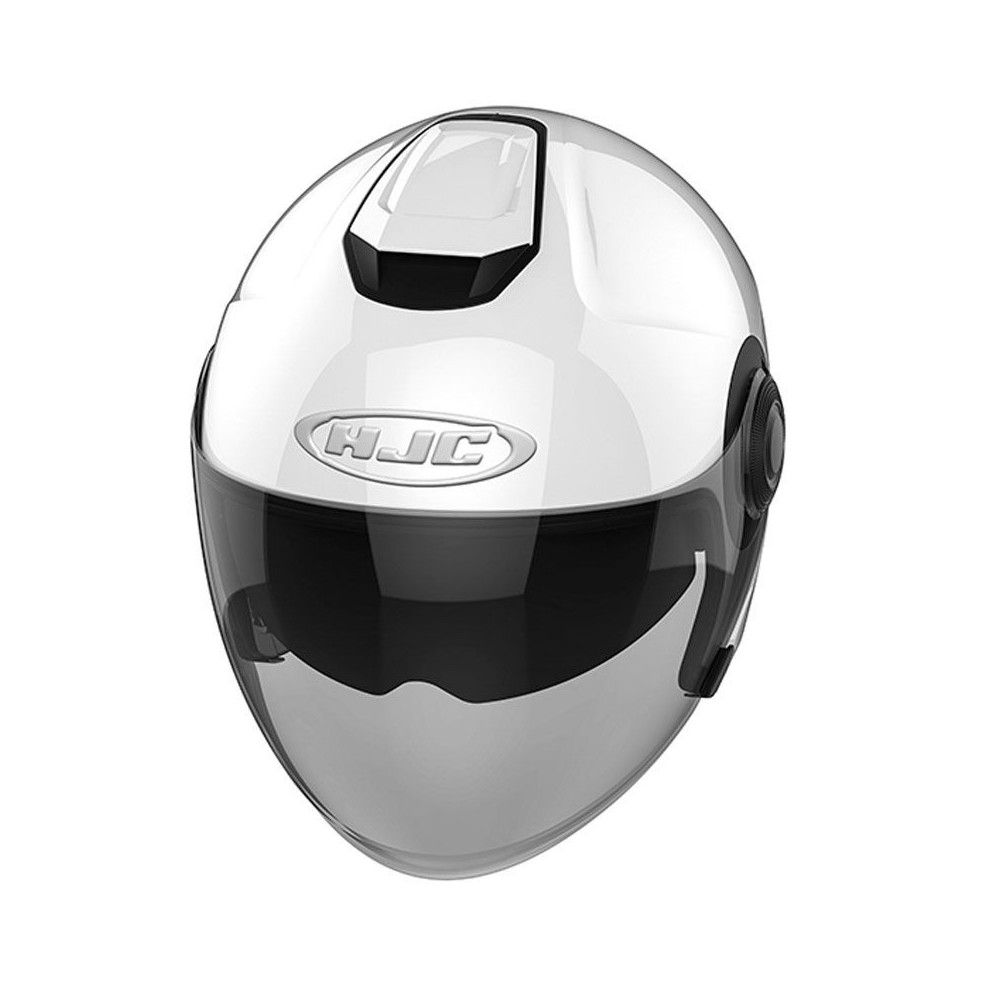 HJC casque demi jet moto scooter i40 UNI BLANC métal