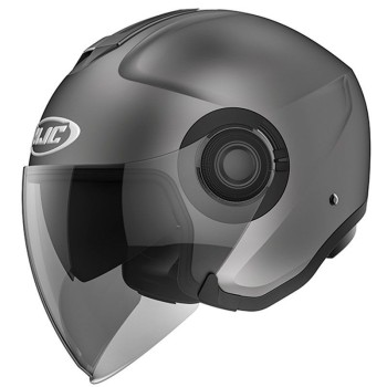 HJC jet helmet moto scooter i40 SOLID matt metal TITANIUM