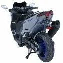 ermax yamaha TMax 560 2020 2021 black ALU SUPMAX EVO license plate holder + ALU frame