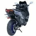 ermax yamaha TMax 560 2020 2021 support de plaque ALU noir SUPMAX EVO + platine de fixation