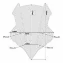 GIVI Yamaha TRACER 900 & GT 2018 2019 HP windscreen D2139S - 55cm high