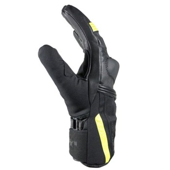 HARISSON ARLINGTON man winter motorcycle scooter waterproof leather & textile gloves EPI black-yellow