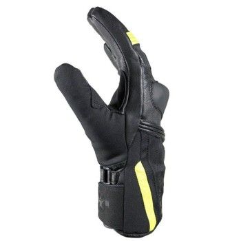 HARISSON gants cuir & textile ARLINGTON moto scooter hiver étanche homme EPI noir-jaune