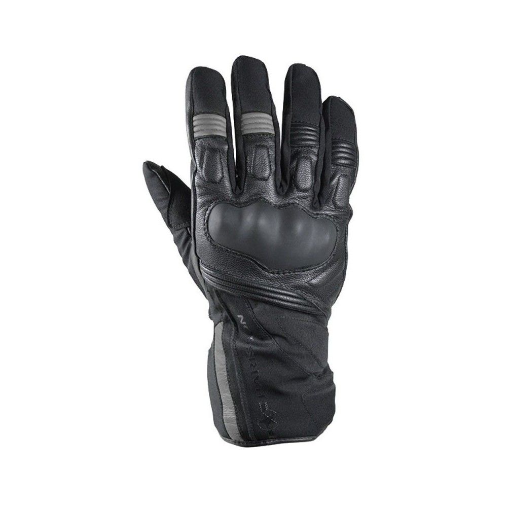 HARISSON gants cuir & textile ARLINGTON moto scooter hiver étanche homme  EPI noir-gris