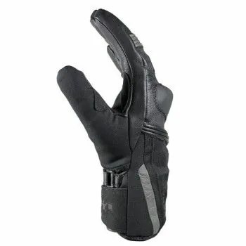 HARISSON ARLINGTON man winter motorcycle scooter waterproof leather & textile gloves EPI black-grey