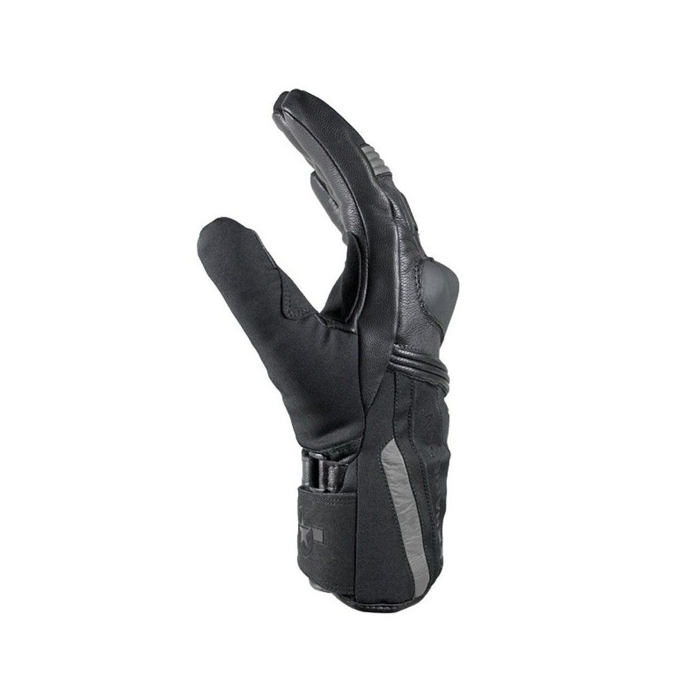 HARISSON ARLINGTON man winter motorcycle scooter waterproof leather & textile gloves EPI black-grey