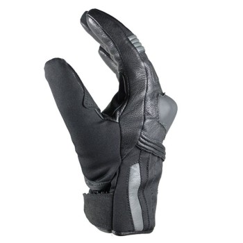 HARISSON gants cuir & textile ARLINGTON SHORT moto scooter hiver étanche homme EPI noir-gris