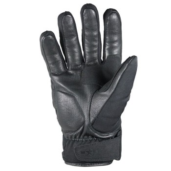 HARISSON ARLINGTON SHORT man winter motorcycle scooter waterproof leather & textile gloves EPI black-grey