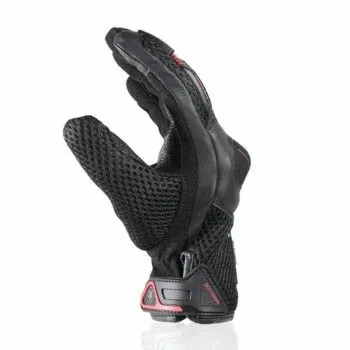 HARISSON gants LEADER EVO cuir & textile RACING moto scooter été homme noir-rouge EPI