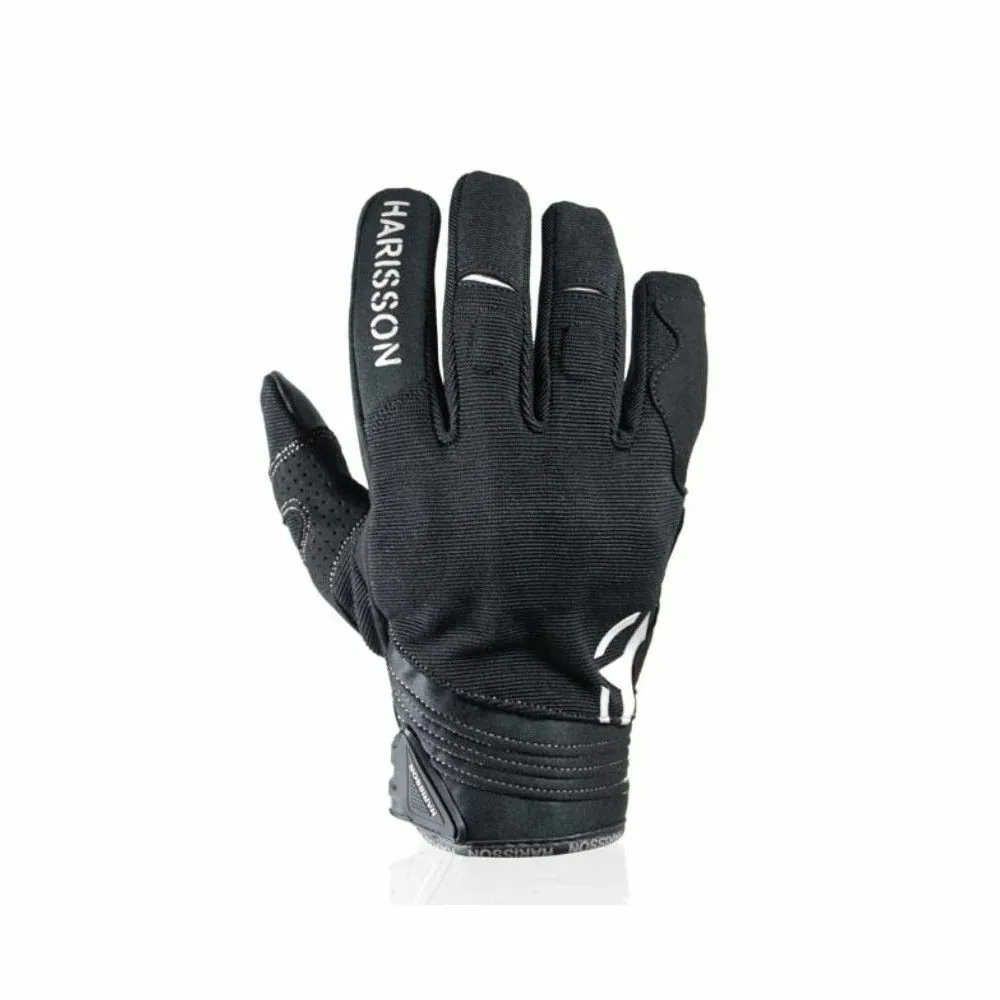 HARISSON SPLASH EVO man summer motorcycle scooter textile gloves EPI black-white