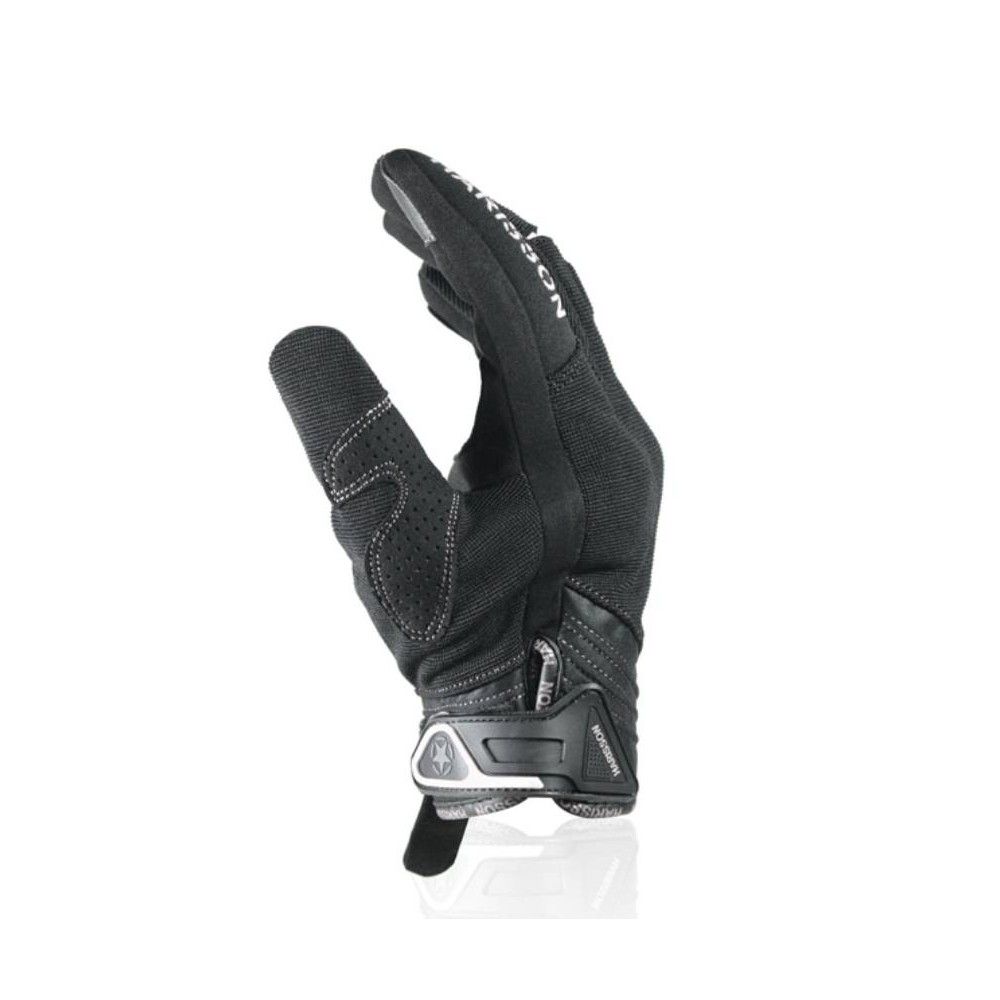 HARISSON SPLASH EVO man summer motorcycle scooter textile gloves EPI black-white