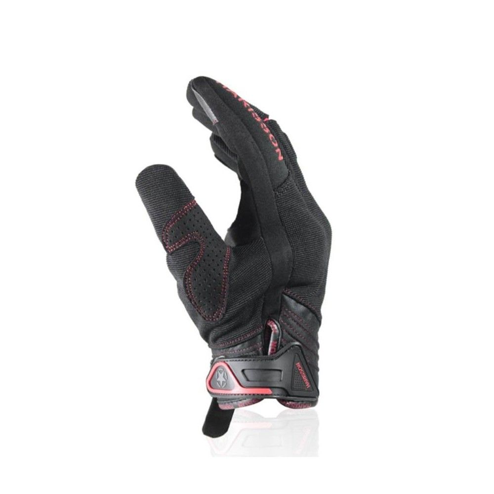 HARISSON gants SPLASH EVO textile sport moto scooter été homme EPI noir- rouge