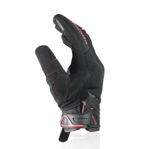 HARISSON gants SPLASH EVO textile sport moto scooter été homme EPI noir- rouge