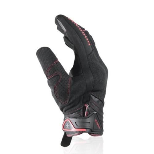 HARISSON SPLASH EVO man summer motorcycle scooter textile gloves EPI black-red