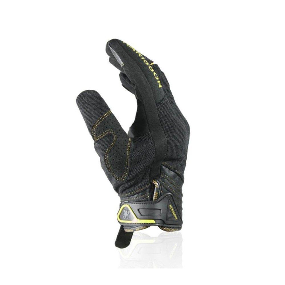 HARISSON gants SPLASH EVO textile sport moto scooter été homme EPI noir- fluo