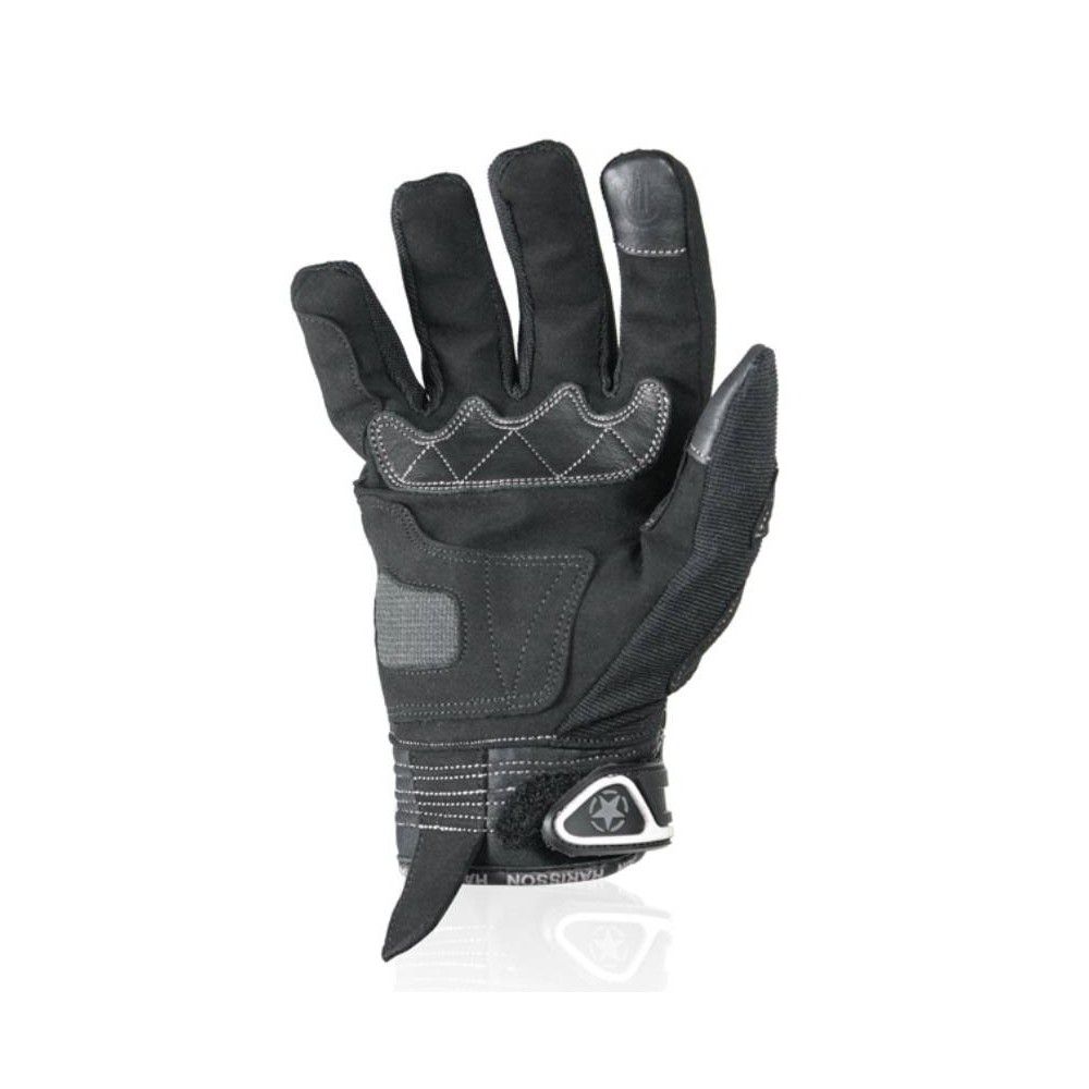 HARISSON Lady SPLASH EVO textile woman summer motorcycle scooter gloves EPI black-white