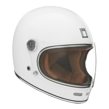 NOX motorcycle scooter vintage FIBER integral helmet REVENGE gloss pearl white