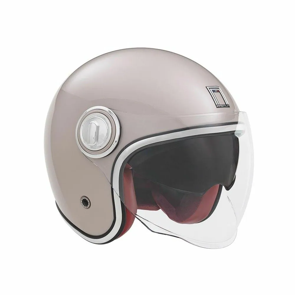 NOX vintage jet helmet moto scooter HERITAGE gloss champagne