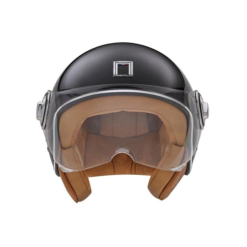 NOX vintage jet helmet moto scooter IDOL gloss black