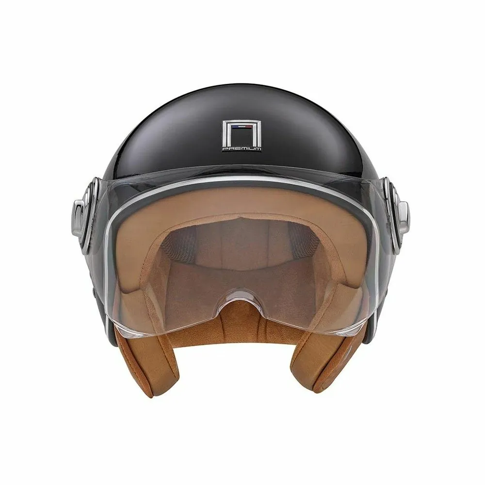 NOX vintage jet helmet moto scooter IDOL gloss black