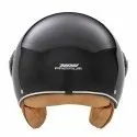 NOX casque jet vintage moto scooter IDOL noir brillant