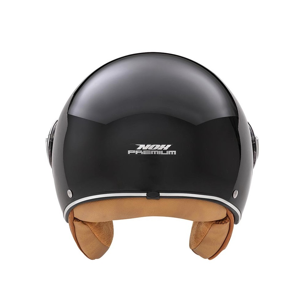 NOX vintage jet helmet moto scooter IDOL gloss black