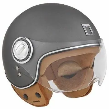 NOX vintage jet helmet moto scooter IDOL matt titanium