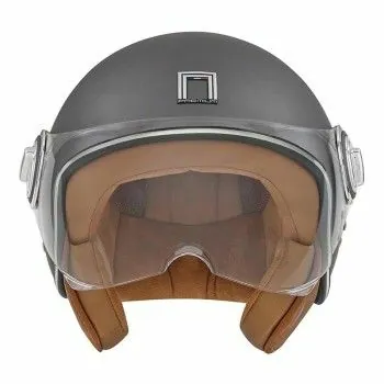 NOX vintage jet helmet moto scooter IDOL matt titanium