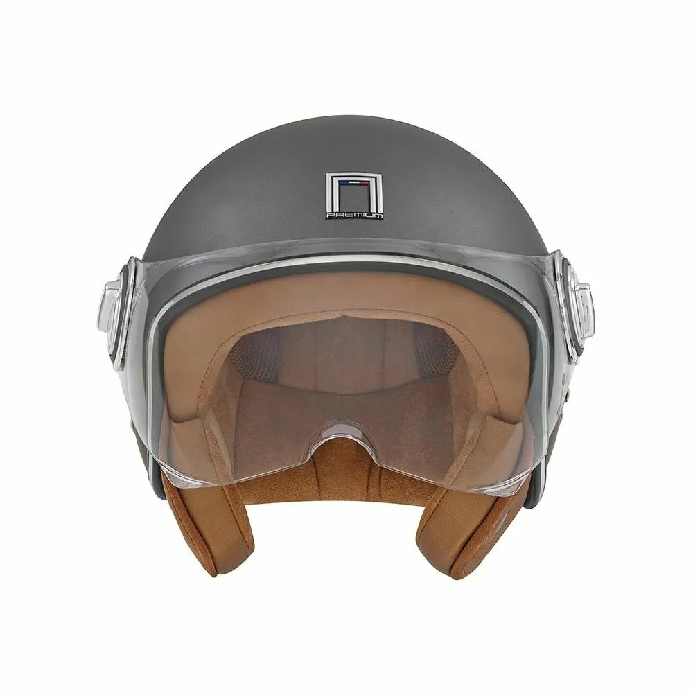 NOX vintage jet helmet moto scooter IDOL matt titanium