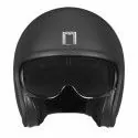 NOX casque jet vintage moto scooter NEXT noir mat