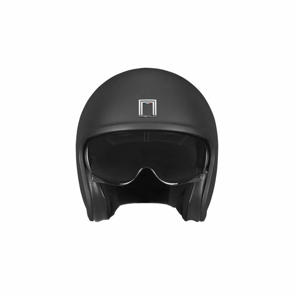 NOX casque jet vintage moto scooter NEXT noir mat