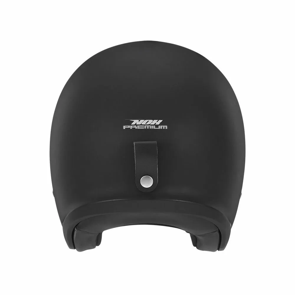 NOX casque jet vintage moto scooter NEXT noir brillant