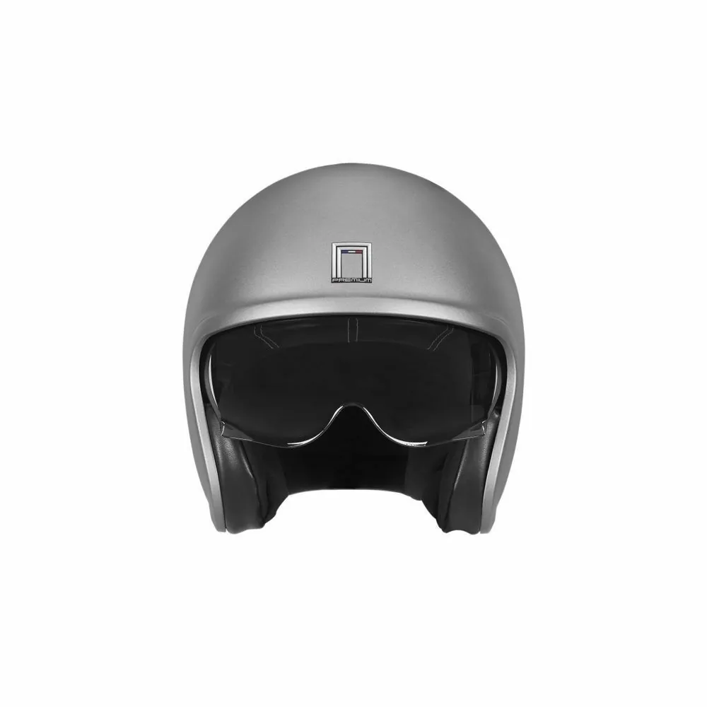 NOX casque jet vintage moto scooter NEXT titane mat