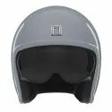 NOX casque jet vintage moto scooter NEXT gris nardo