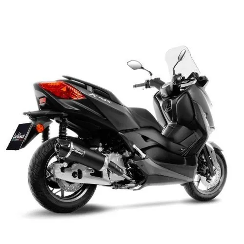 LEOVINCE Yamaha XMAX 125 - IRON MAX 2017 2020 NERO BLACK full silencer EURO 4 14060K