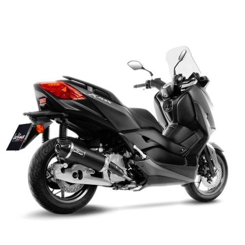 LEOVINCE Yamaha XMAX 125 - IRON MAX 2017 2020 NERO BLACK full silencer NOT approved 14060