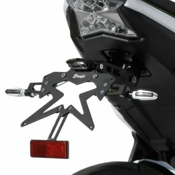 ermax Kawasaki Z650 2020 2021 support de plaque ALU noir SUP10 + platine de fixation