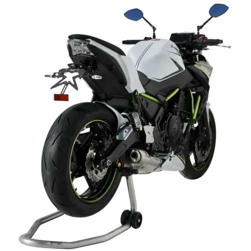 ermax Kawasaki Z650 2020 2021 black ALU SUP10 license plate holder + ALU frame